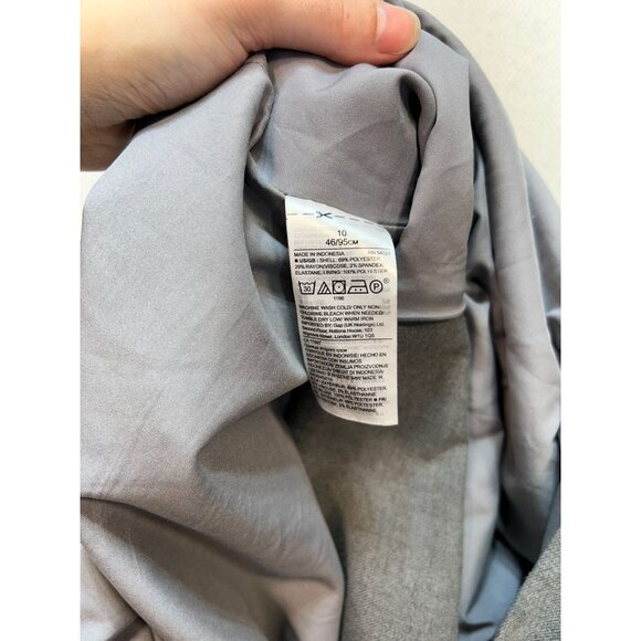 Banana Republic Women's Mermaid A Line Skirt Stretch Size 10 Gray Flat Front - Picture 4 of 12